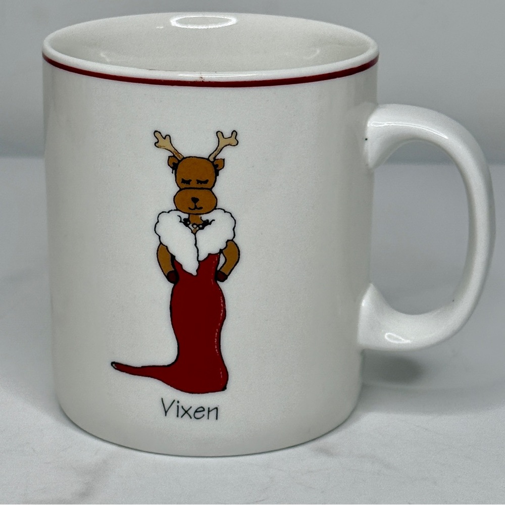 VIXEN Mug Santa's Reindeer Christmas